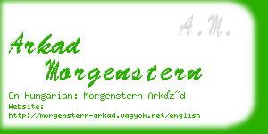 arkad morgenstern business card
